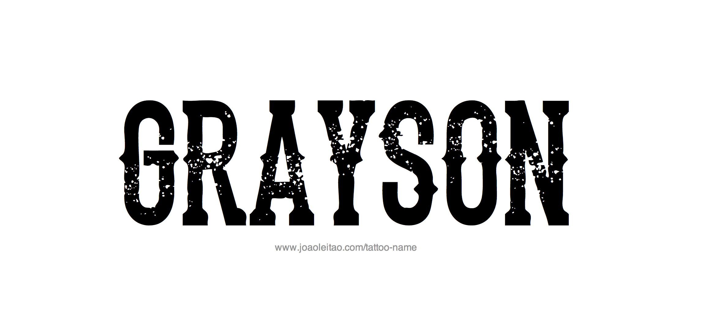 Grayson Name Tattoo Designs